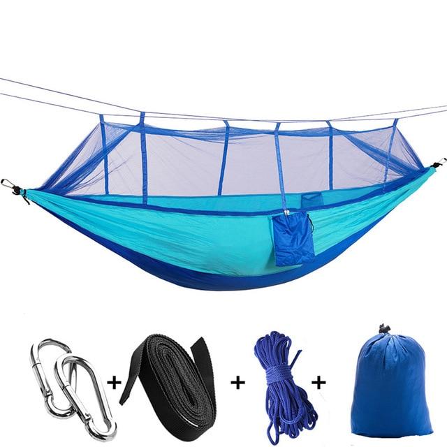 Hammock with mosquito net for campers – parachute material