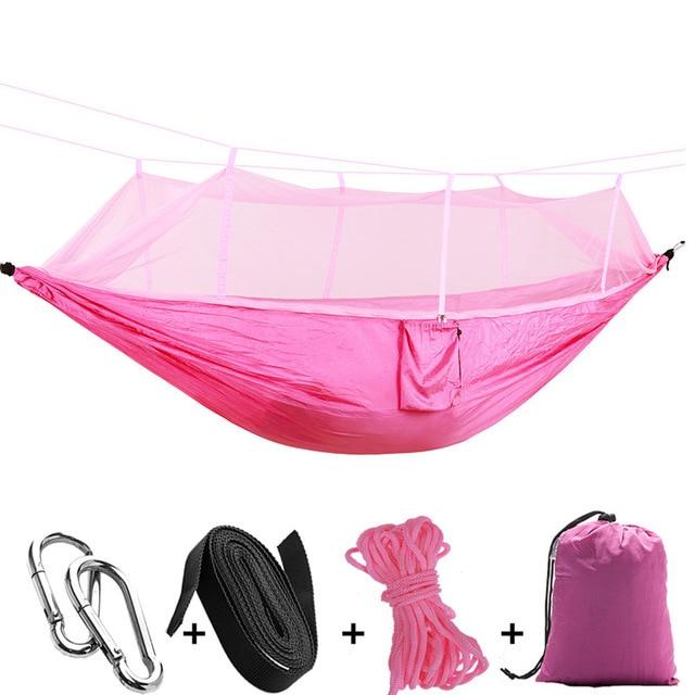 Hammock with mosquito net for campers – parachute material