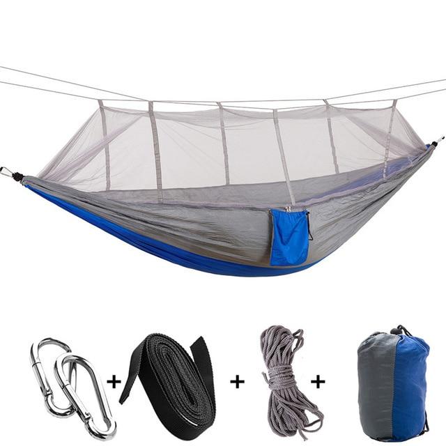 Hammock with mosquito net for campers – parachute material