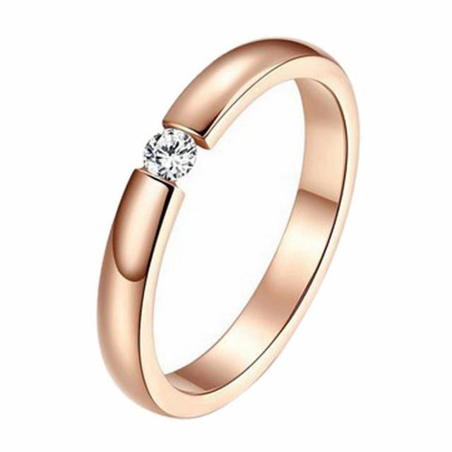 Simple ring in rose gold