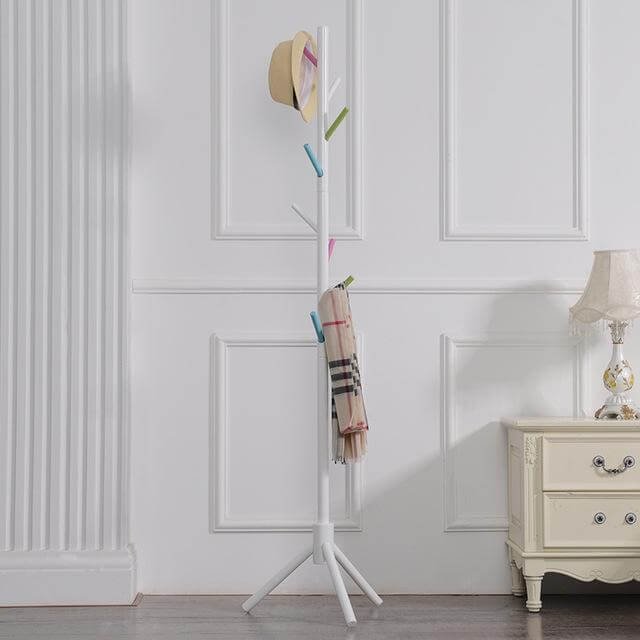 Farbige Kleiderbügel mit 8 Haken für modernen Stil