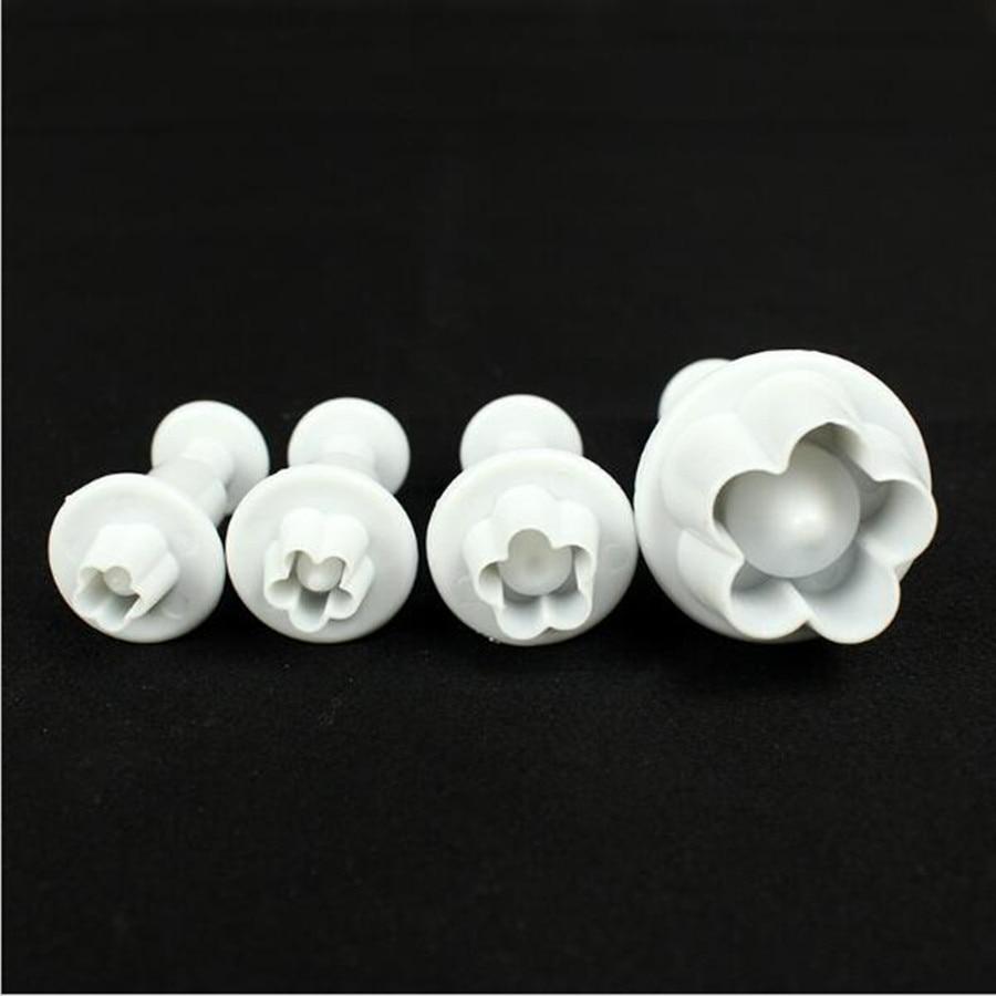 4-Piece Set - Flower-shaped Baking Tools for Creative Decoration