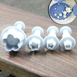 4-Piece Set - Flower-shaped Baking Tools for Creative Decoration