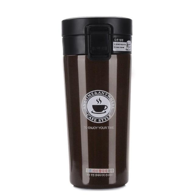 Thermobecher mit doppelter Wand für Kaffee unterwegs