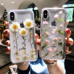 Blütenzauber - Handgefertigte iPhone-Hülle mit echten Blumen