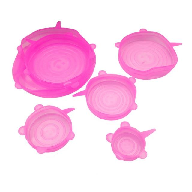 6 Reusable and Stretchable Silicone Tank Lids