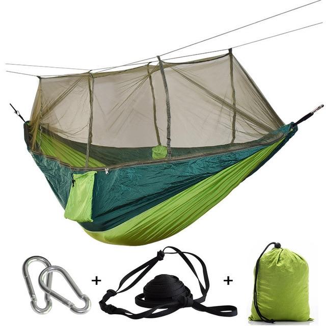 Hammock with mosquito net for campers – parachute material