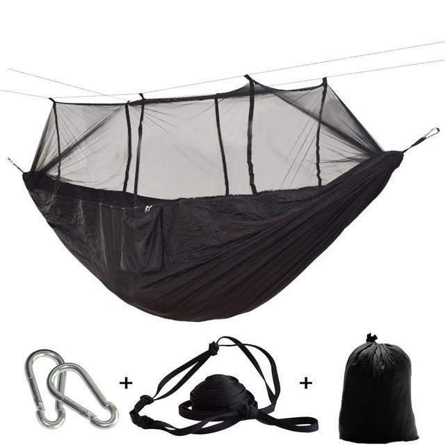 Hammock with mosquito net for campers – parachute material