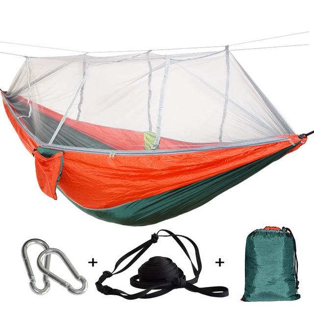 Hammock with mosquito net for campers – parachute material