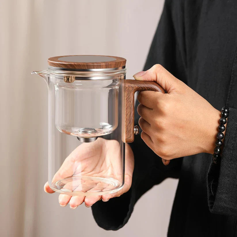 Elegant Glass Teapot with Infuser for Perfect Tea Enjoyment