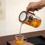 Elegant Glass Teapot with Infuser for Perfect Tea Enjoyment
