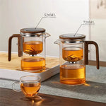 Elegant Glass Teapot with Infuser for Perfect Tea Enjoyment