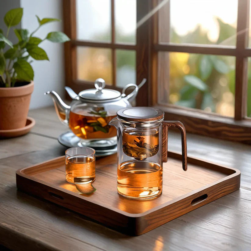 Elegant Glass Teapot with Infuser for Perfect Tea Enjoyment