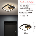Luminex | Motion-Activated LED Ceiling Light with Sensor | Energy-Saving | Ideal for Hallways & Bathrooms
