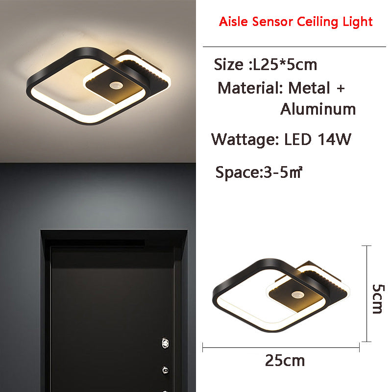 Luminex | Motion-Activated LED Ceiling Light with Sensor | Energy-Saving | Ideal for Hallways & Bathrooms