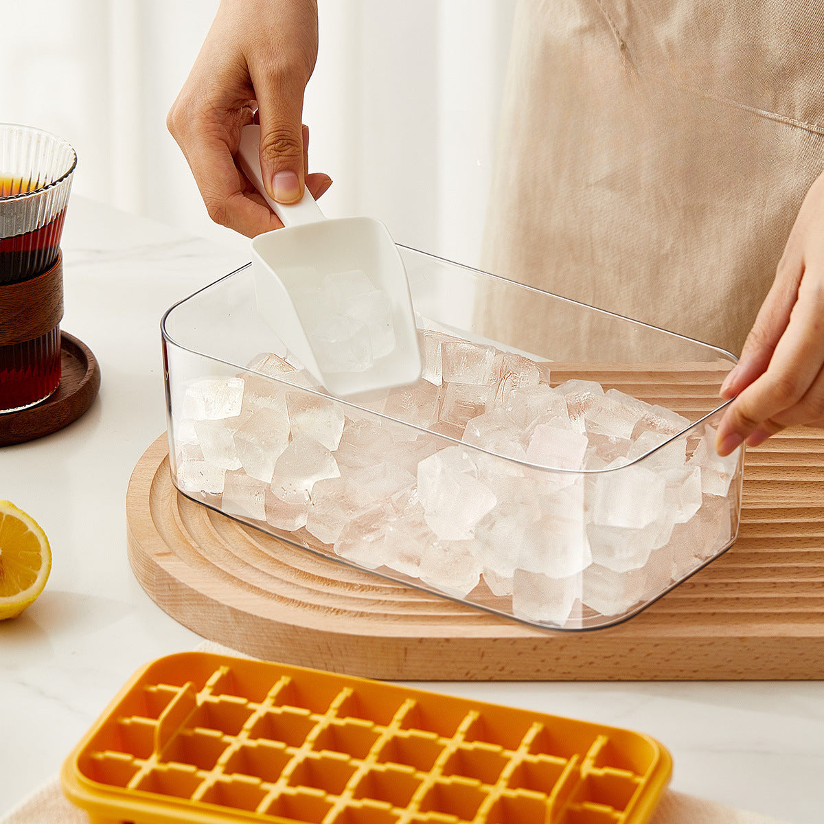 Silicone Ice Cube Tray with 32 Compartments