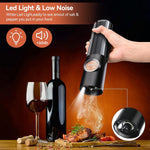Electric Salt and Pepper Mill Set - Rechargeable Grinders
