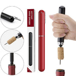 2-in-1 Luftdruck Weinflaschenöffner mit Folienmesser | Weinfreund