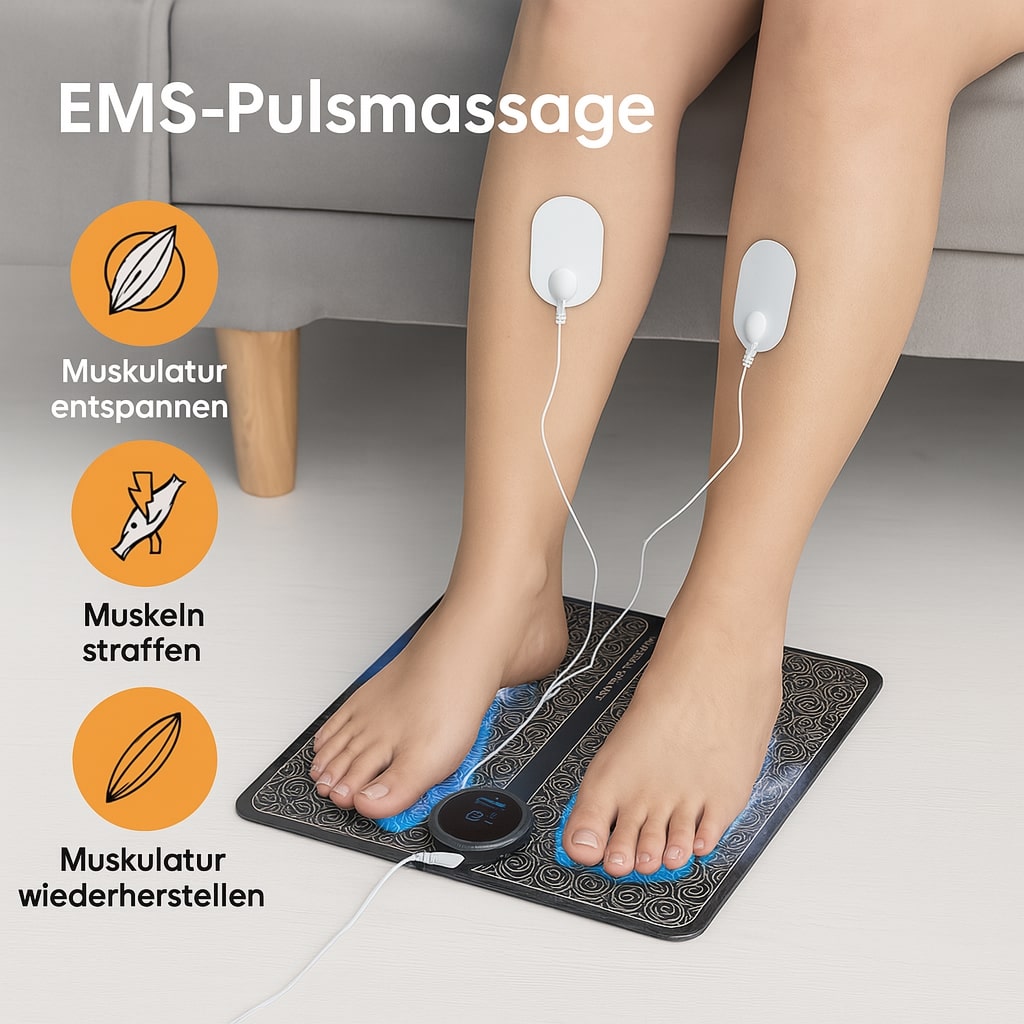 Entspannendes EMS-Fußmassagegerät für Wohlbefinden