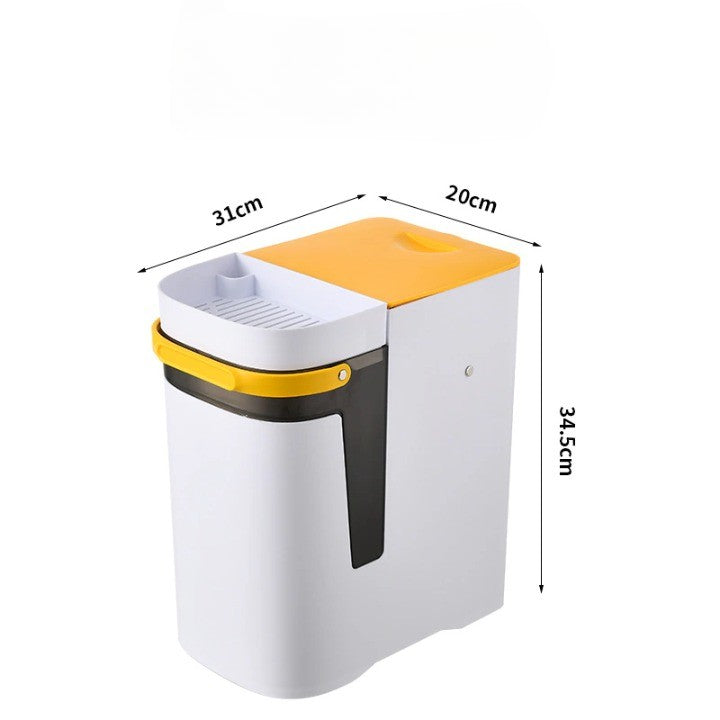2-in-1 Waste Bin for Dry and Wet Waste