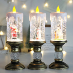Christmas Water Candle with Crystal Echo