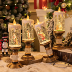 Christmas Water Candle with Crystal Echo