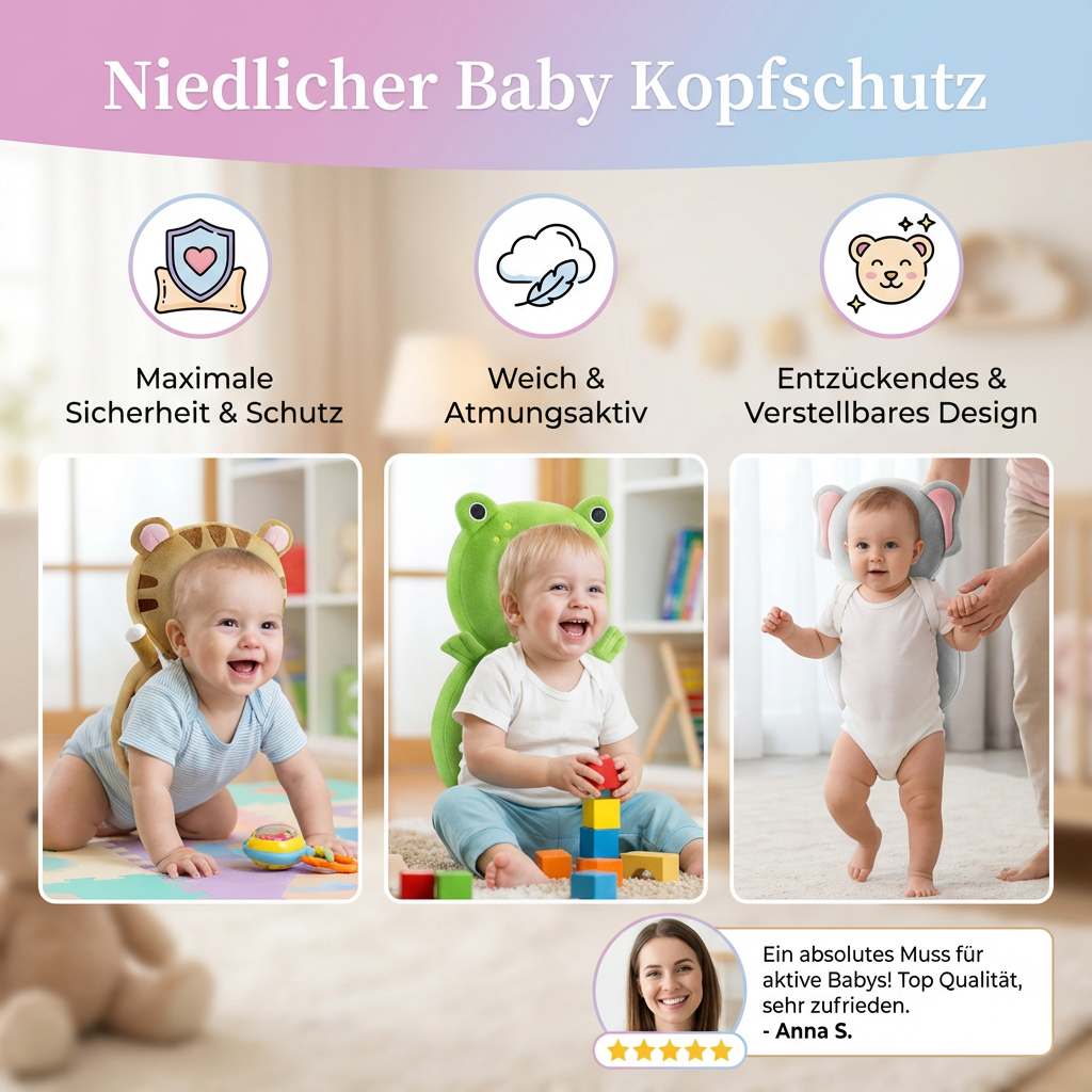Protective Baby Helmet for Gentle Head Protection