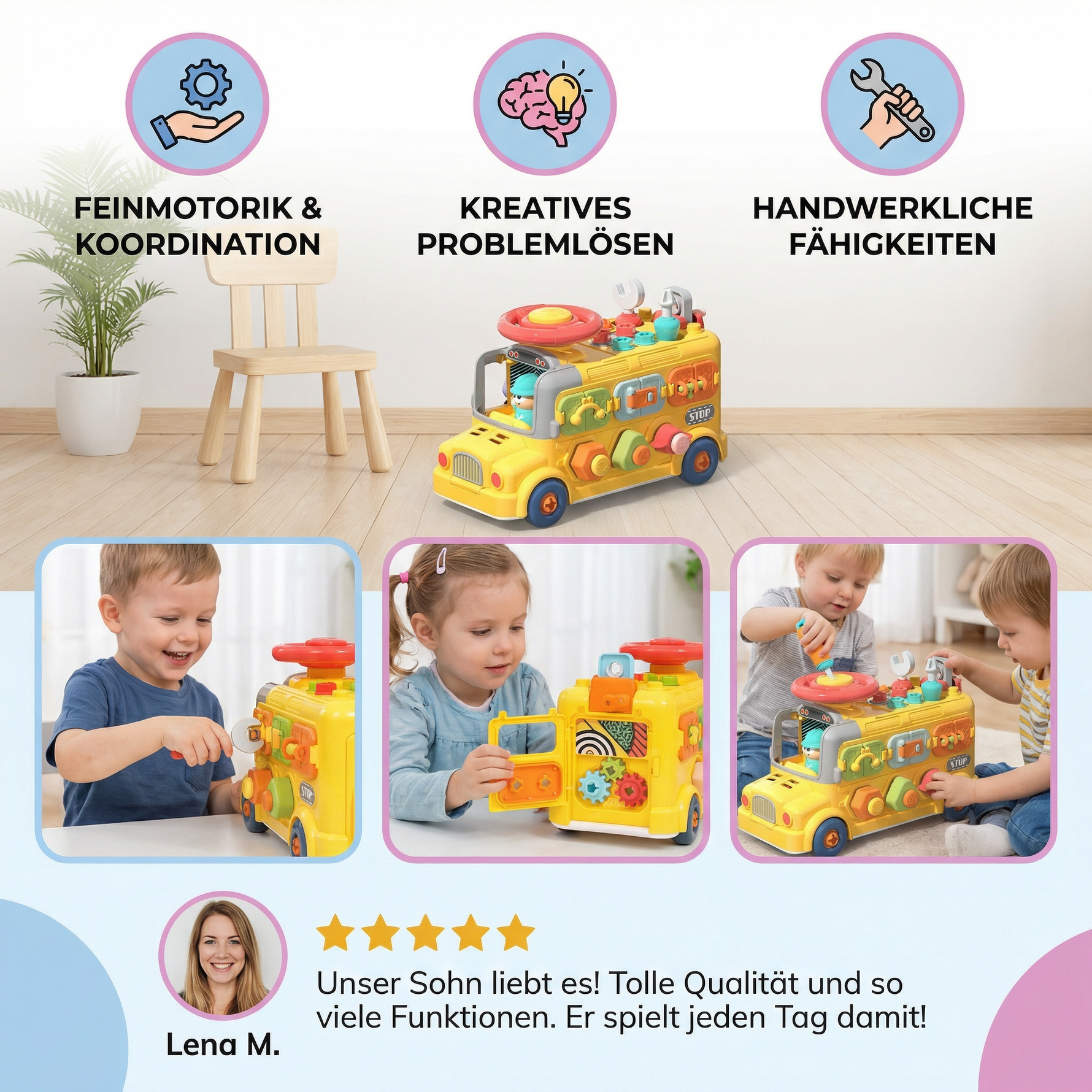 Montessori Screw Toy 7-in-1 – Educational Toy for Construction and Motor Skills
