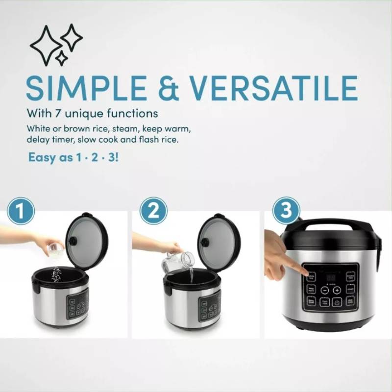 20-Cup Multi-Functional Digital Rice Cooker