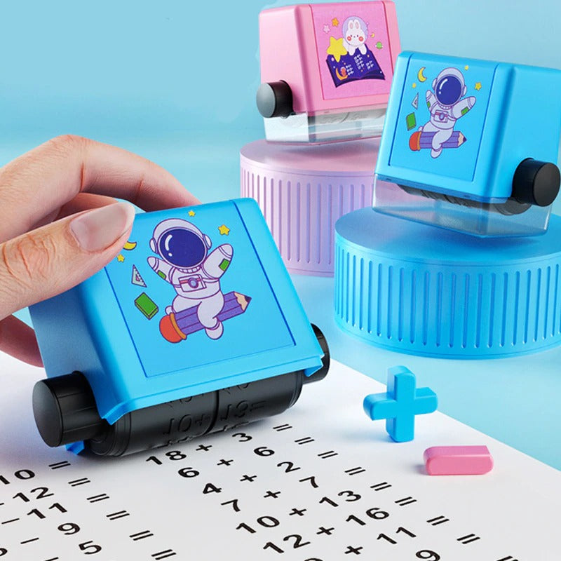Learning stamps for children to promote mathematical skills