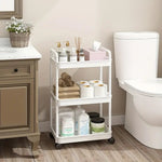 3-tier multifunctional utility cart with wheels