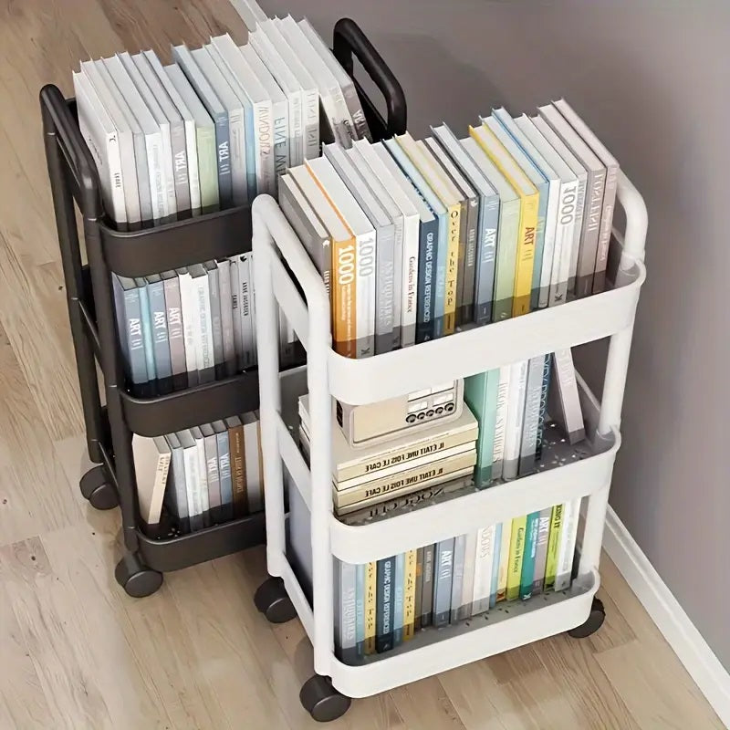 3-tier multifunctional utility cart with wheels