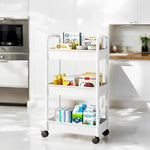 3-tier multifunctional utility cart with wheels