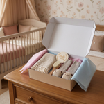 Baby Gift Set – Towel, Socks or Headband & Bath Brush