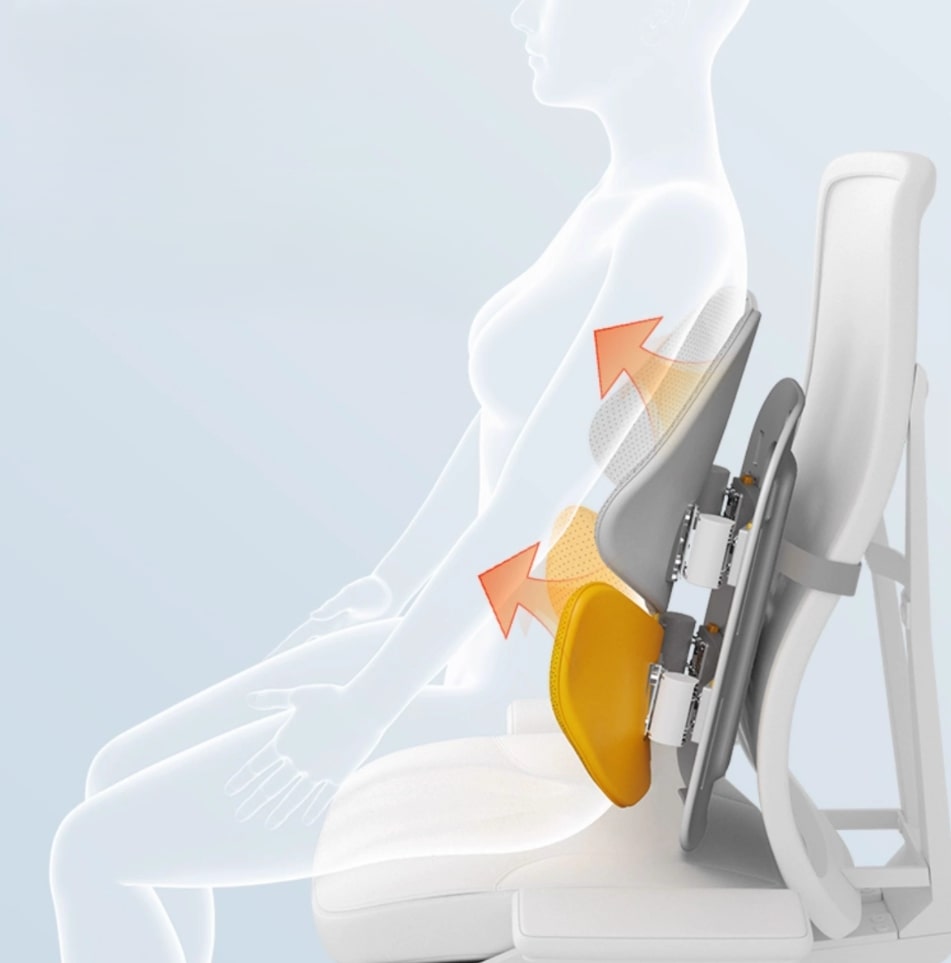 Ergonomic Back Support Cushion for Relaxed Sitting
