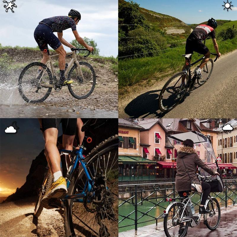 Sicheres Rücklicht für Fahrrad mit 6 Leuchtmodi und Akku