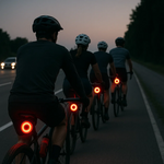 Sicheres Rücklicht für Fahrrad mit 6 Leuchtmodi und Akku