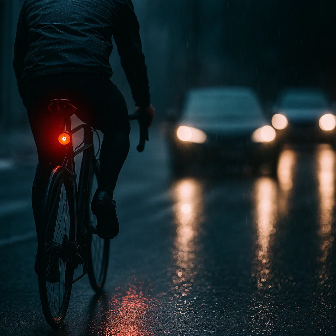 Sicheres Rücklicht für Fahrrad mit 6 Leuchtmodi und Akku