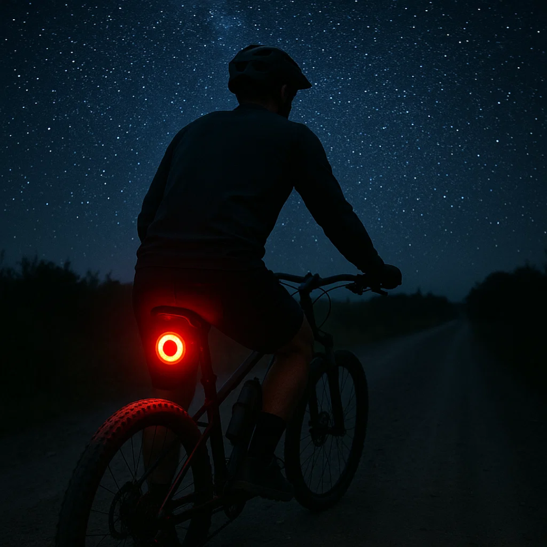 Sicheres Rücklicht für Fahrrad mit 6 Leuchtmodi und Akku