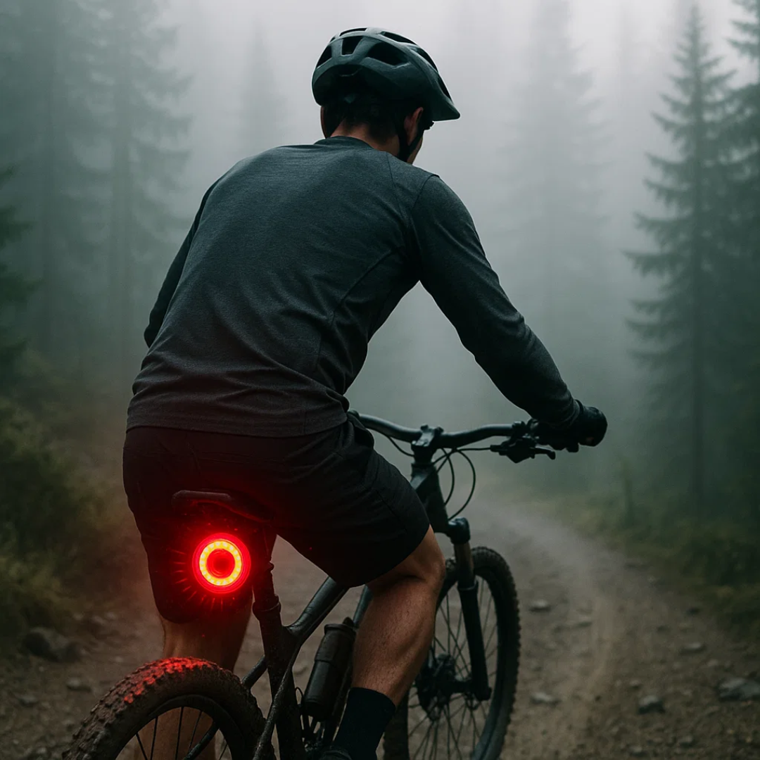Sicheres Rücklicht für Fahrrad mit 6 Leuchtmodi und Akku