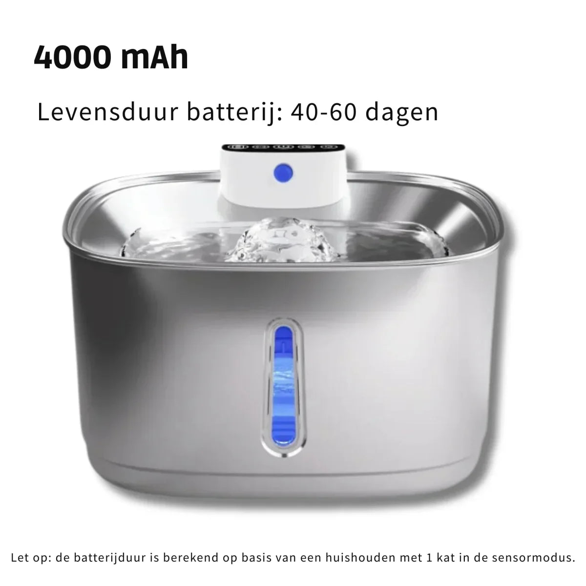 AquaViva | Smart Drinking Fountains for Cats and Dogs – 3.2L Stainless Steel with Filter