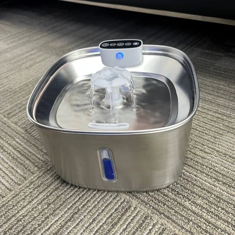 AquaViva | Smart Drinking Fountains for Cats and Dogs – 3.2L Stainless Steel with Filter