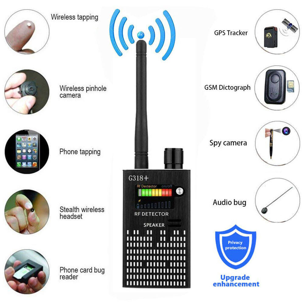 RF-Signal- und Kameradetektor mit Laserfunktion und Alarm – Datenschutzschutz