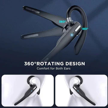 Trucker Bluetooth 5.1 Headset with Dual Microphone and Noise Cancellation