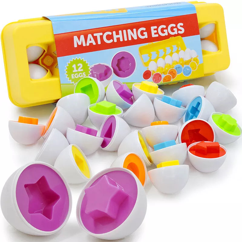 Learning Toy Set with Colorful Eggs for Kids