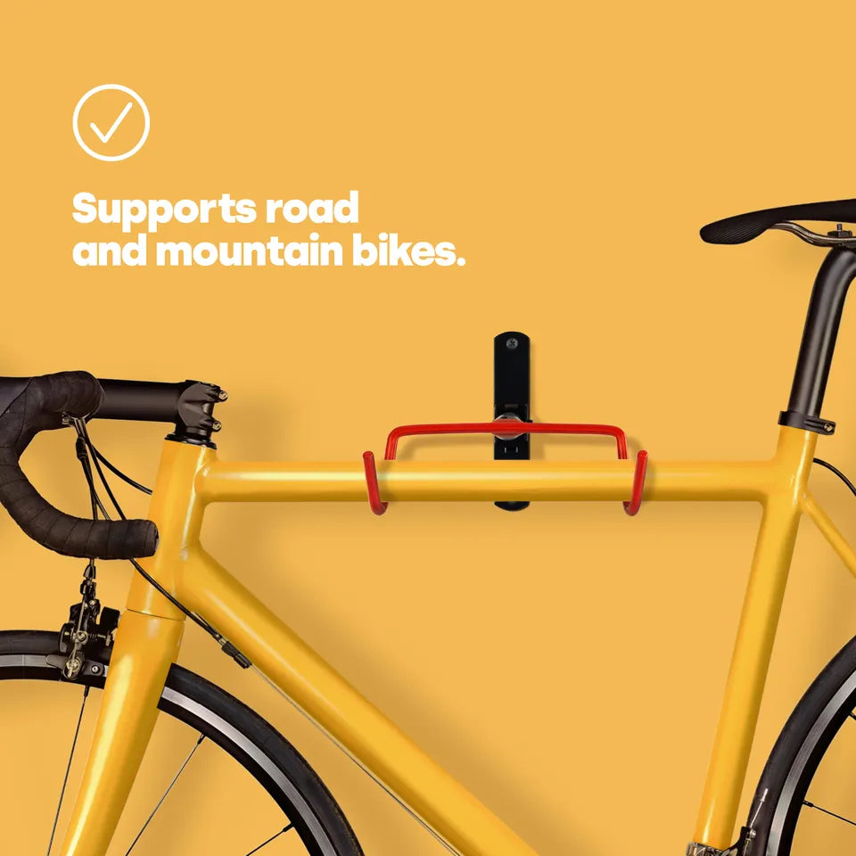 Foldable Bicycle Wall Hook – Space-Saving Hook with Protective Guards