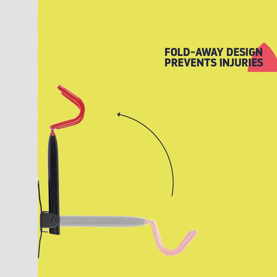 Foldable Bicycle Wall Hook – Space-Saving Hook with Protective Guards