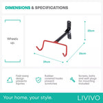 Foldable Bicycle Wall Hook – Space-Saving Hook with Protective Guards
