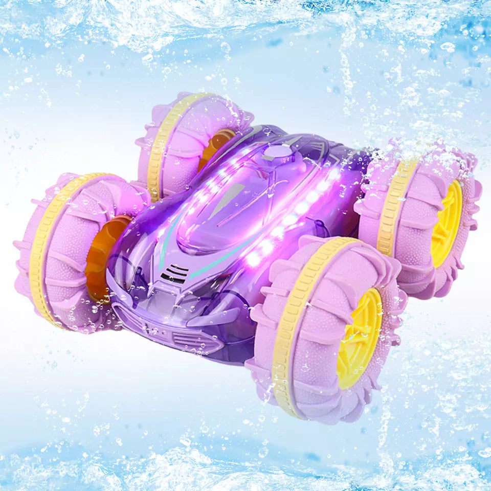 Waterproof and robust amphibious remote-controlled vehicle