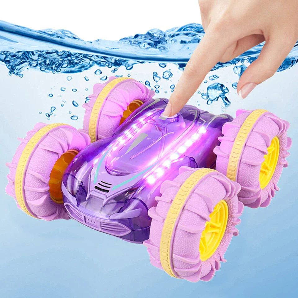 Waterproof and robust amphibious remote-controlled vehicle